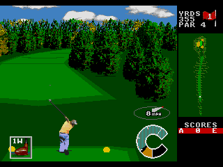 Screenshot Thumbnail / Media File 1 for World Class Leaderboard Golf (USA)