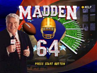 Screenshot Thumbnail / Media File 1 for Madden Football 64 (Europe)