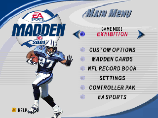 Screenshot Thumbnail / Media File 1 for Madden NFL 2001 (USA)