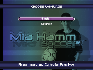 Screenshot Thumbnail / Media File 1 for Mia Hamm Soccer 64 (USA) (En,Es)