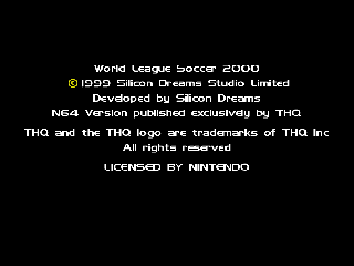 Screenshot Thumbnail / Media File 1 for Michael Owen's World League Soccer 2000 (Europe)