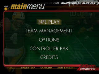 Screenshot Thumbnail / Media File 1 for NFL Quarterback Club 2001 (USA)