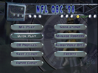 Screenshot Thumbnail / Media File 1 for NFL Quarterback Club 98 (Europe)