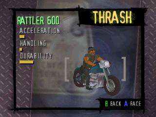 Screenshot Thumbnail / Media File 1 for Road Rash 64 (Europe)