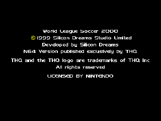 Screenshot Thumbnail / Media File 1 for RTL World League Soccer 2000 (Germany)