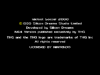 Screenshot Thumbnail / Media File 1 for Telefoot Soccer 2000 (France)