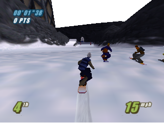 Screenshot Thumbnail / Media File 1 for Twisted Edge - Extreme Snowboarding (Europe)