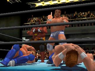 Screenshot Thumbnail / Media File 1 for Virtual Pro Wrestling 2 - Oudou Keishou (Japan)