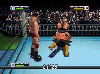 Screenshot Thumbnail / Media File 1 for Virtual Pro Wrestling 2 - Oudou Keishou (Japan)