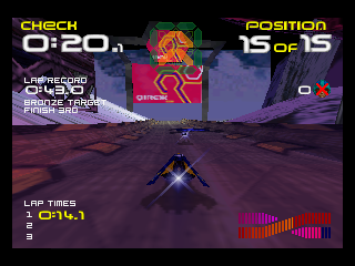 Screenshot Thumbnail / Media File 1 for Wipeout 64 (Europe)