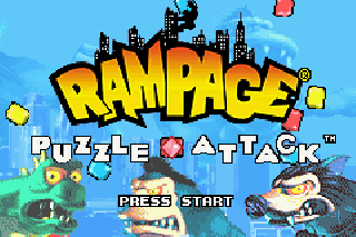 Screenshot Thumbnail / Media File 1 for Rampage - Puzzle Attack (U)(Mode7)