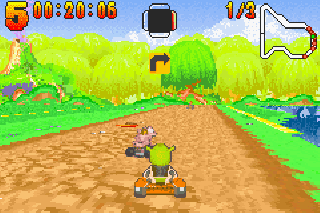 Screenshot Thumbnail / Media File 1 for Shrek - Swamp Kart Speedway (U)(Venom)