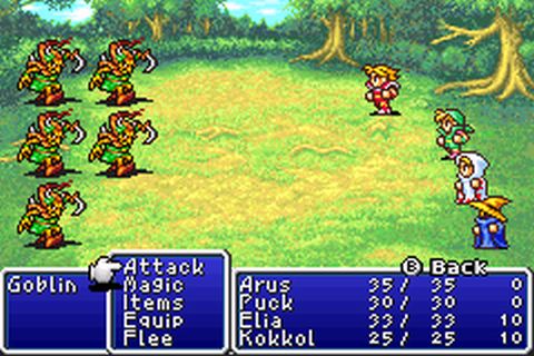 Final Fantasy I & II: Dawn of Souls  (GBA) Gameplay 