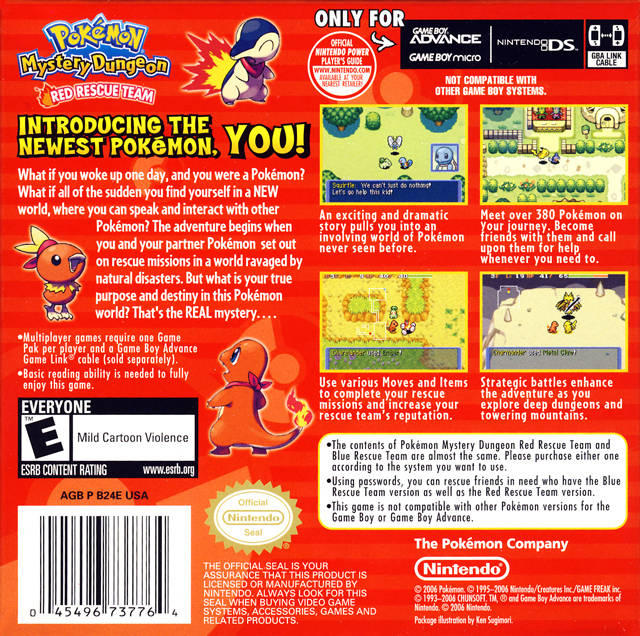 pokemon mystery dungeon red rescue team rom