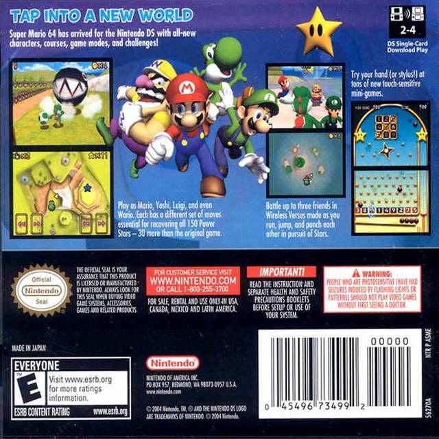 super mario 64 ds rom usa nds