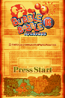 Screenshot Thumbnail / Media File 1 for Bubble Bobble DS (J)(SCZ)