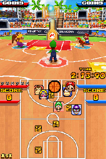 Screenshot Thumbnail / Media File 1 for Mario Hoops 3 on 3 (U)(Legacy)