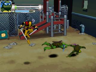Screenshot Thumbnail / Media File 1 for Teenage Mutant Ninja Turtles - Arcade Attack (EU)(M6)(BAHAMUT)