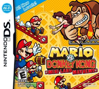 Screenshot Thumbnail / Media File 1 for Mario vs. Donkey Kong - Totsugeki! Mini-Land (DSi Enhanced) (J)