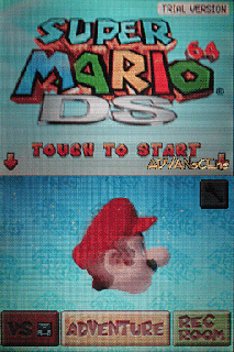 Screenshot Thumbnail / Media File 1 for super mario 64 ds (kiosk demo) (u)(trashman)
