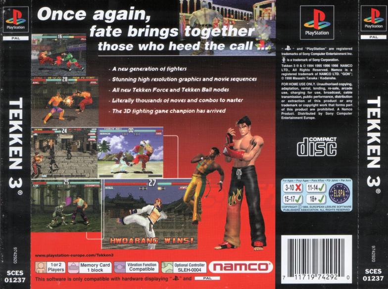 tekken 3 all characters unlocked psx