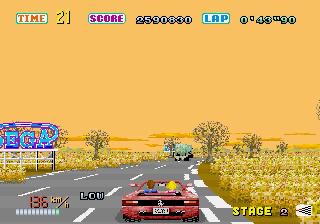 Screenshot Thumbnail / Media File 1 for Sega Ages - Outrun (J)