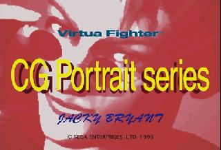 Screenshot Thumbnail / Media File 1 for Virtua Fighter CG Portrait Series Volume 2 Jacky Bryant (J)