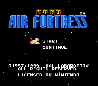 Screenshot Thumbnail / Media File 1 for Air Fortress (Europe)