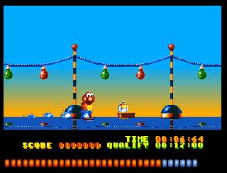 Screenshot Thumbnail / Media File 1 for Aquatic Games, The - Starring James Pond and the Aquabats