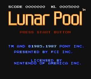 Screenshot Thumbnail / Media File 1 for Lunar Pool (USA)