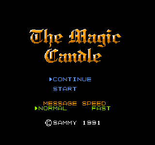 Screenshot Thumbnail / Media File 1 for Magic Candle, The (Japan)