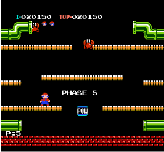 Screenshot Thumbnail / Media File 1 for Mario Bros. Classic (Europe)