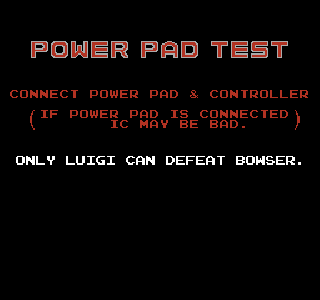 Screenshot Thumbnail / Media File 1 for Power Pad Test (USA)