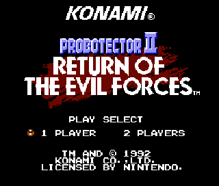 Screenshot Thumbnail / Media File 1 for Probotector II - Return of the Evil Forces (Europe)