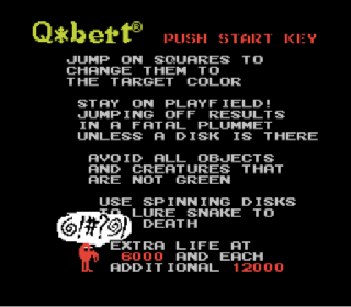 Screenshot Thumbnail / Media File 1 for Q-bert (USA)