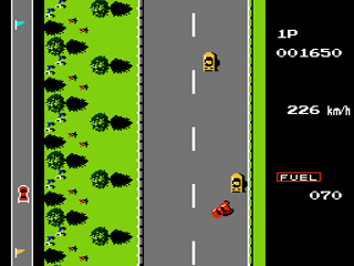 Screenshot Thumbnail / Media File 1 for Road Fighter (Japan)