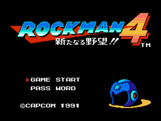 Screenshot Thumbnail / Media File 1 for Rockman 4 - Aratanaru Yabou!! (Japan)