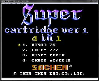 Screenshot Thumbnail / Media File 1 for Super Cartridge Ver 1 - 4 in 1 (Asia) (Unl)