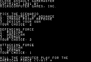 Screenshot Thumbnail / Media File 1 for Close Assault (19xx)(Avalon Hill)