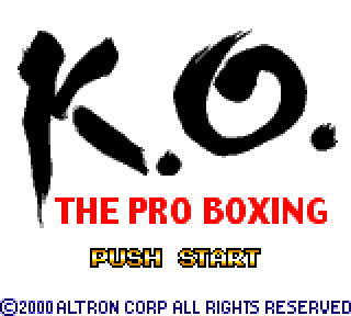 Screenshot Thumbnail / Media File 1 for K.O. - The Pro Boxing (Japan)