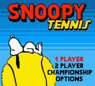 Screenshot Thumbnail / Media File 1 for Snoopy Tennis (USA) (En,Fr,Es)