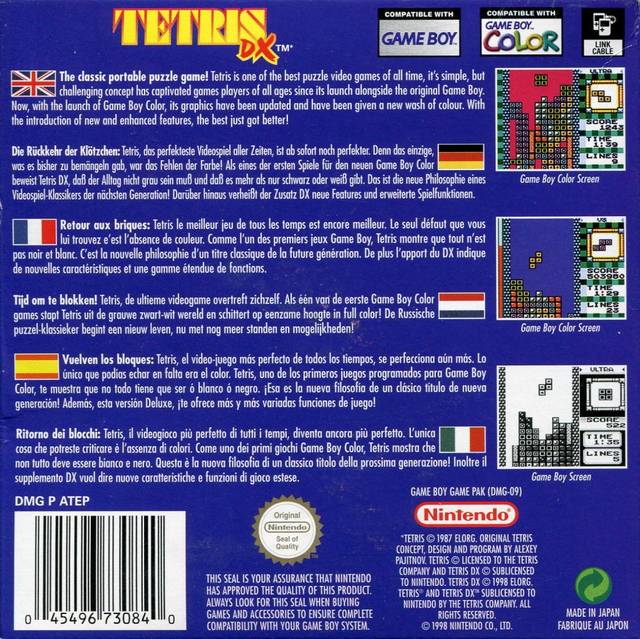 Tetris DX (World) ROM < GBC ROMs | Emuparadise