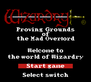 Screenshot Thumbnail / Media File 1 for Wizardry I - Proving Grounds of the Mad Overlord (Japan)