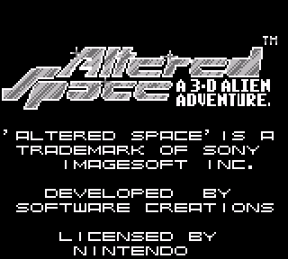 Screenshot Thumbnail / Media File 1 for Altered Space - A 3-D Alien Adventure (Europe)