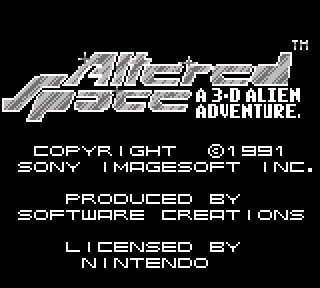 Screenshot Thumbnail / Media File 1 for Altered Space - A 3-D Alien Adventure (Japan)