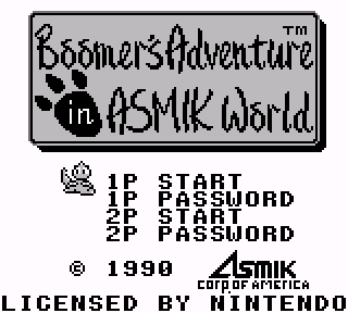 Screenshot Thumbnail / Media File 1 for Boomer's Adventure in ASMIK World (USA)