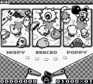 Screenshot Thumbnail / Media File 1 for Kirby's Pinball Land (USA, Europe)