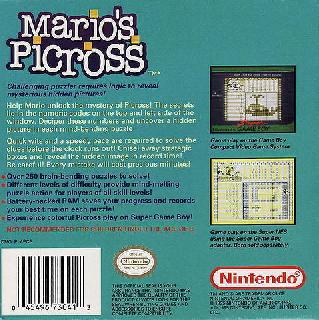 Screenshot Thumbnail / Media File 1 for Mario's Picross (USA, Europe)