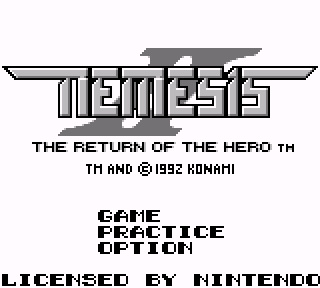 Screenshot Thumbnail / Media File 1 for Nemesis II - The Return of the Hero (Europe)