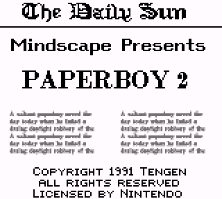 Screenshot Thumbnail / Media File 1 for Paperboy 2 (USA, Europe)